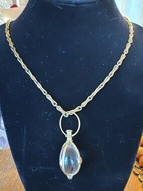 18K Rock Crystal Amulet Pendant Jewelry by Temple St. Clair